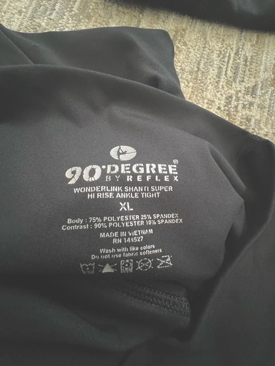 90 Degree By Reflex Black High-Waist Leggings - Pack - Picture 3 of 3